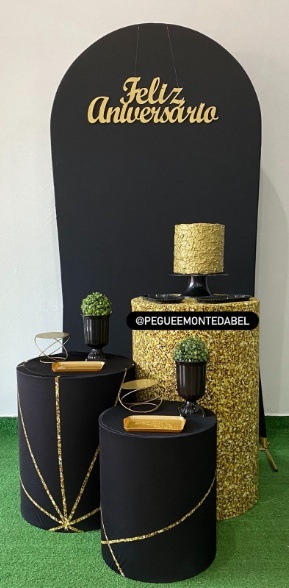 Adulto Preto E Dourado  - PEGUEEMONTEDABEL