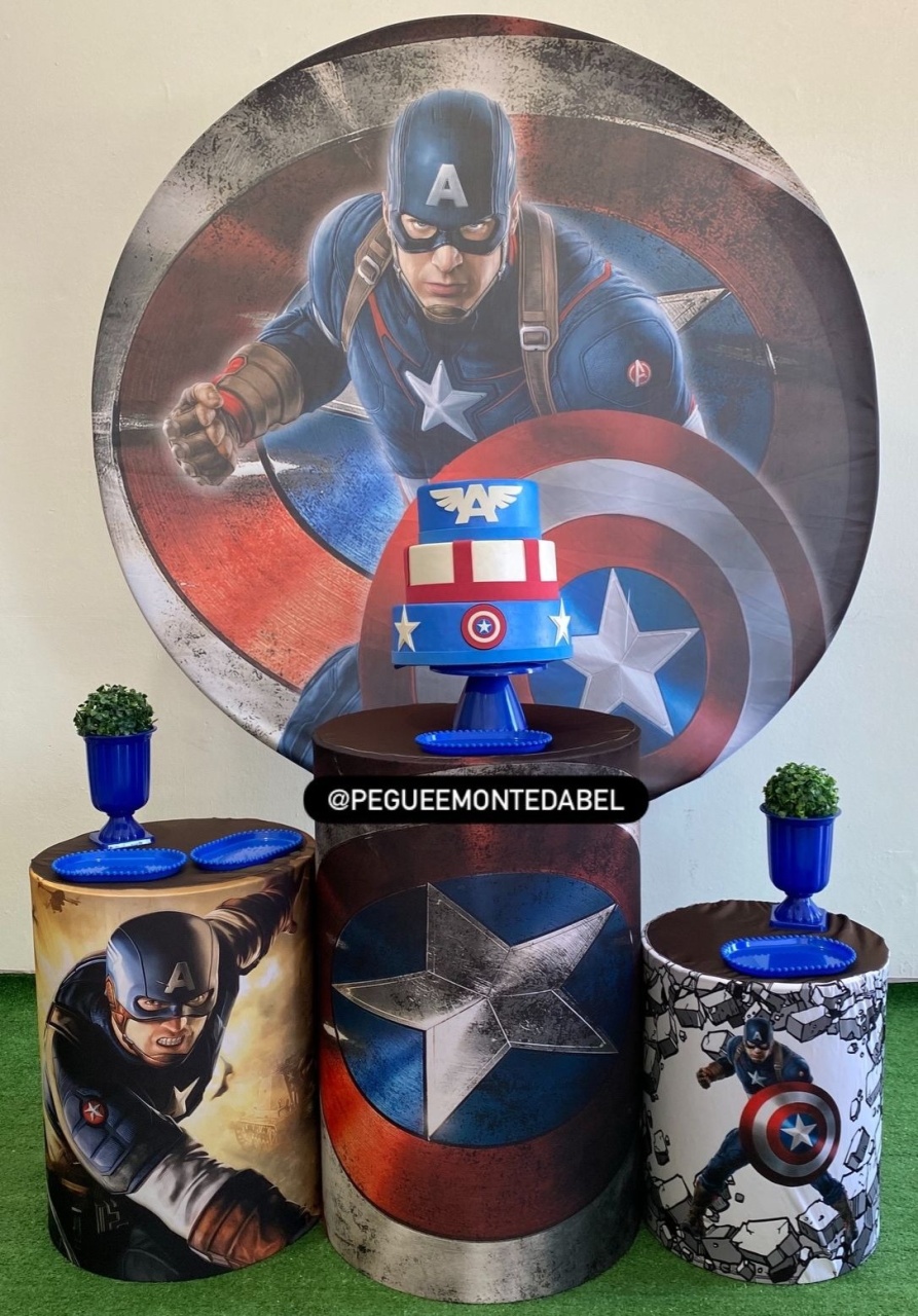 Tema Capitão América Kit 2 - PEGUEEMONTEDABEL