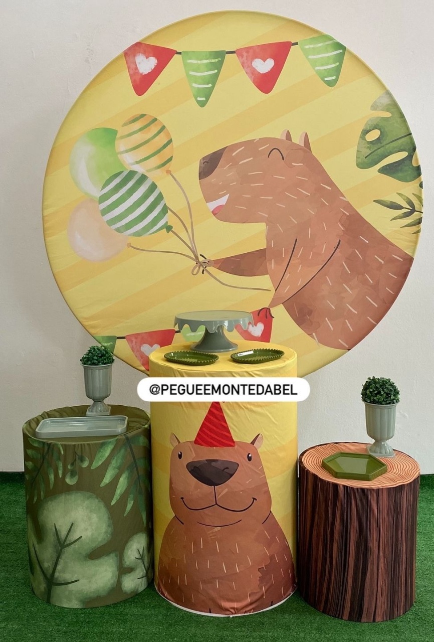 Tema Capivara Kit 1  - PEGUEEMONTEDABEL