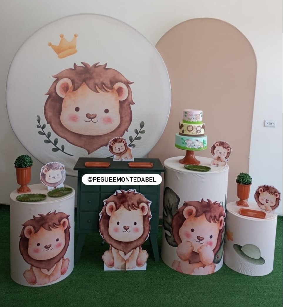 Tema Leãozinho Kit 4 - PEGUEEMONTEDABEL