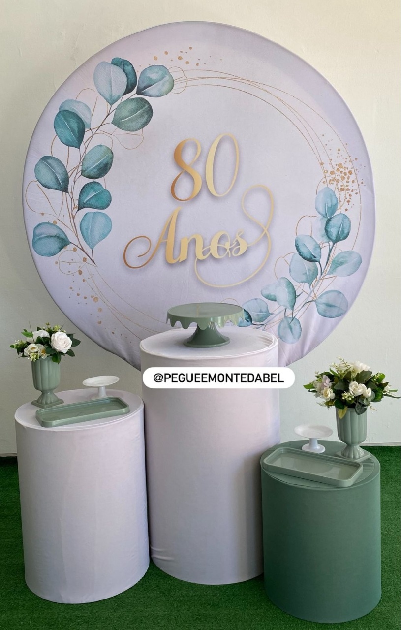 Adulto Floral 80 Anos Kit 1 - PEGUEEMONTEDABEL