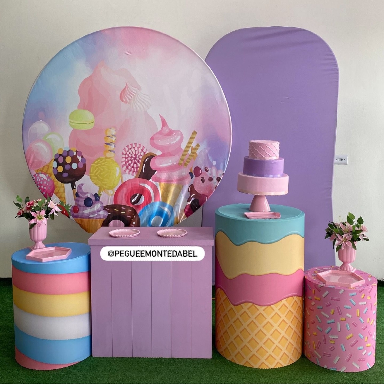 Tema Doces Kit 4  - PEGUEEMONTEDABEL