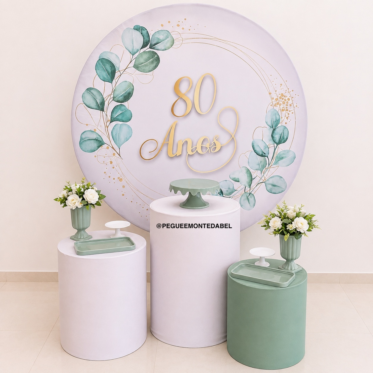 Adulto Floral 80 Anos Kit 1 - PEGUEEMONTEDABEL