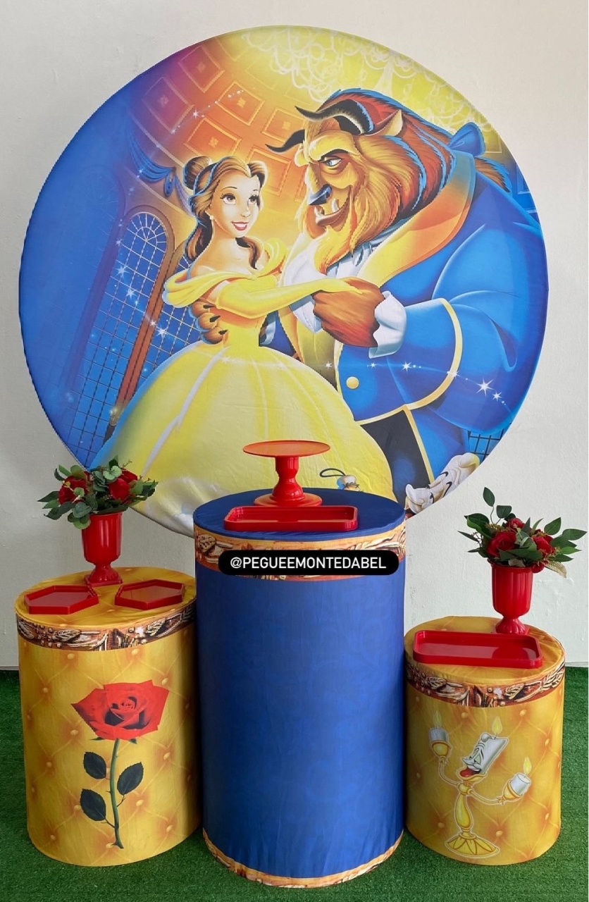 Tema A Bela E A Fera Kit 1  - PEGUEEMONTEDABEL