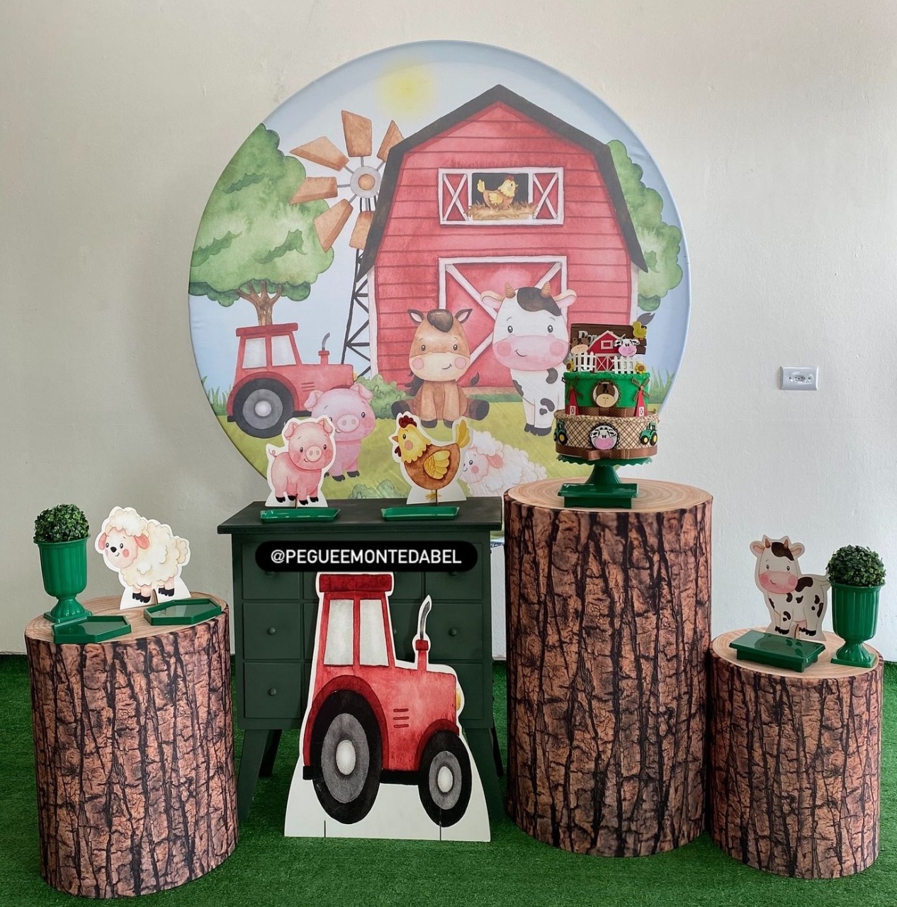 Tema Fazendinha Kit 3  - PEGUEEMONTEDABEL