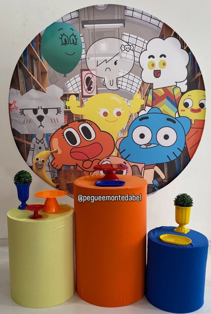 Tema Mundo Gumbal  Kit 1 - PEGUEEMONTEDABEL
