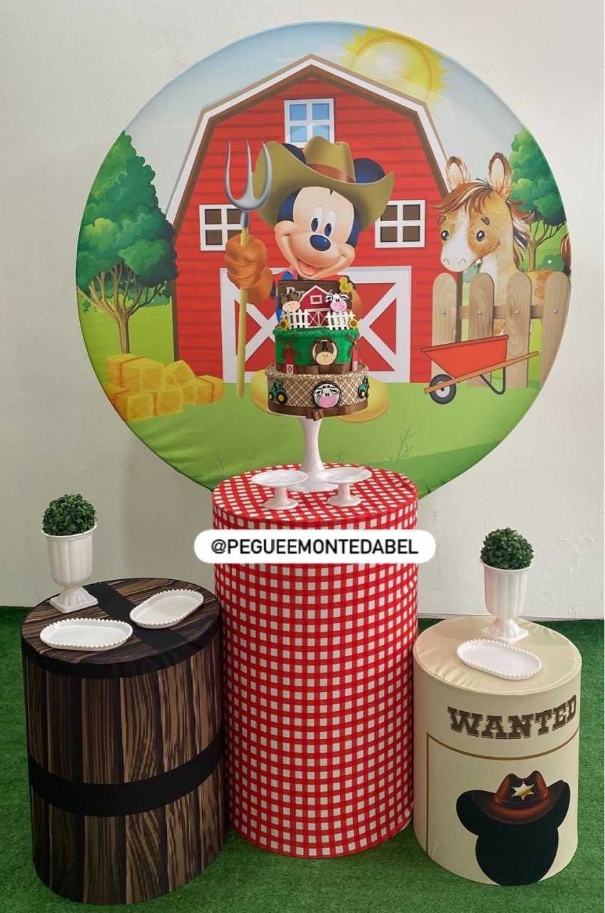 Tema Michey Fazendeiro Kit 2 - PEGUEEMONTEDABEL