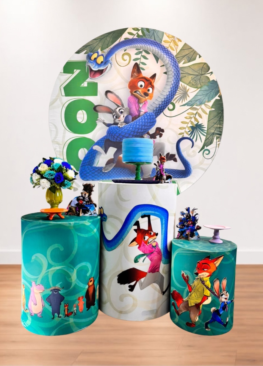 Kit Pegue E Monte Zootopia - Prata - maya.locacoes