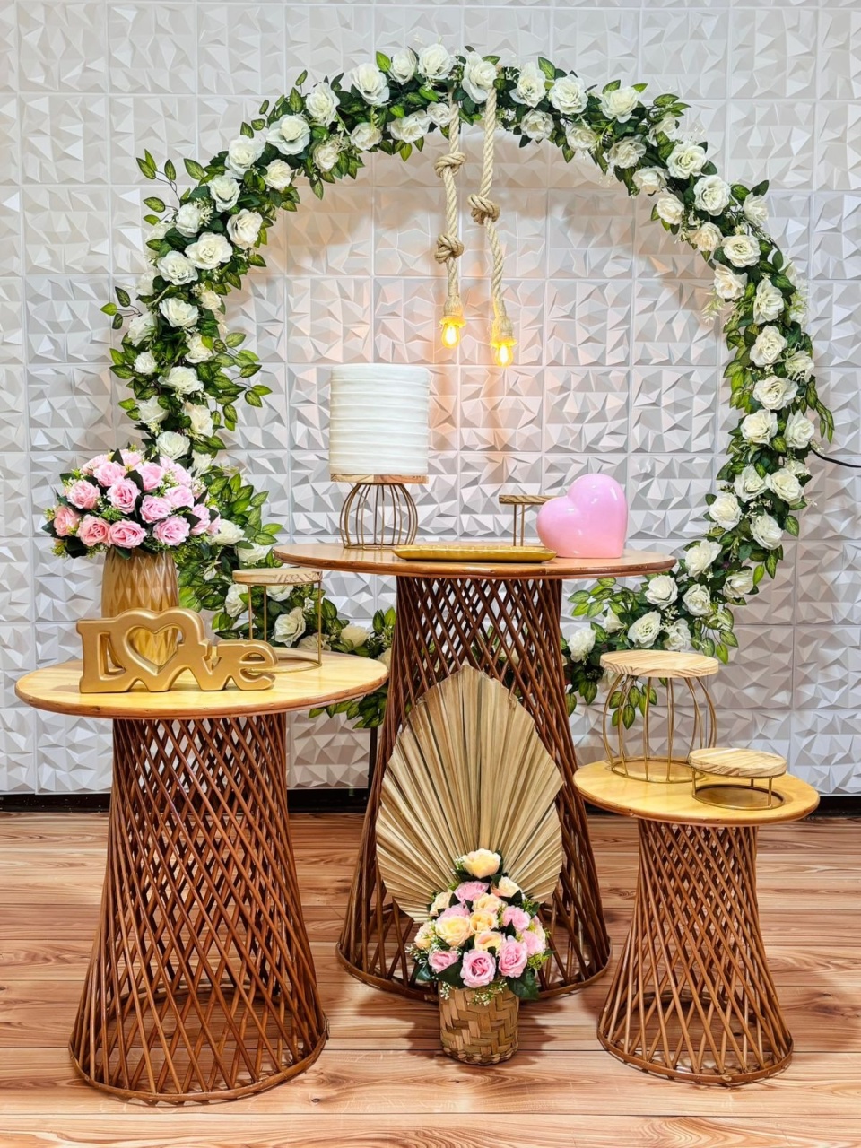 Kit Pegue E Monte Casamento (Rosa) - maya.locacoes
