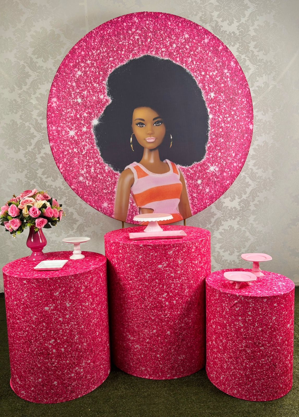 Kit Pegue E Monte Barbie Negra - Bronze - maya.locacoes