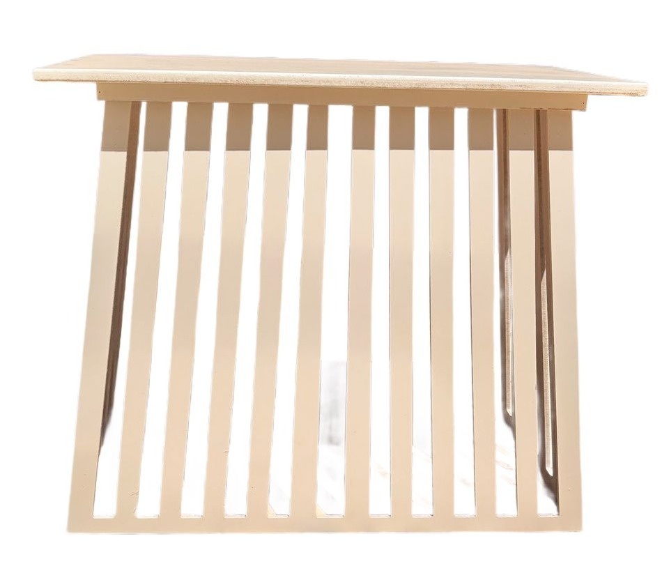 Mesa Ripada Bege  - maya.locacoes