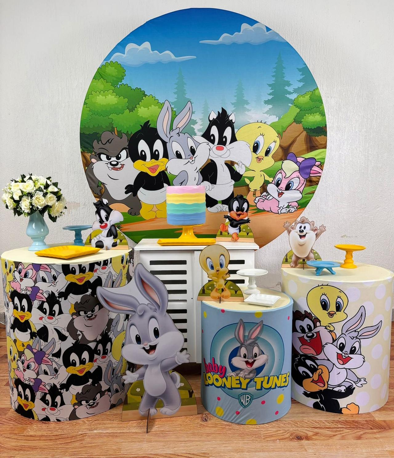 Kit Pegue E Monte Baby Looney Tunes - Ouro - maya.locacoes