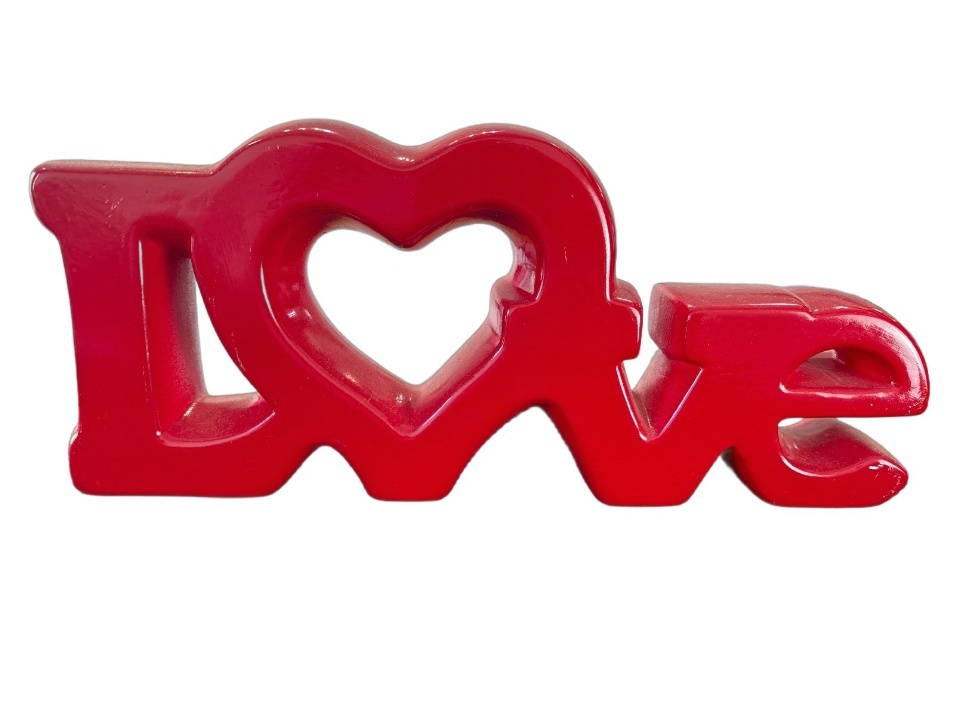 Palavra Love Vermelho - maya.locacoes