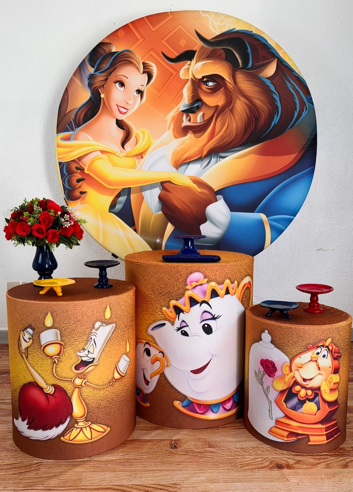 Kit Pegue E Monte A Bela E A Fera (Bronze) - maya.locacoes