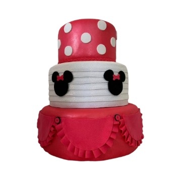 Bolo Fake Minnie - Bolo Fake - maya.locacoes