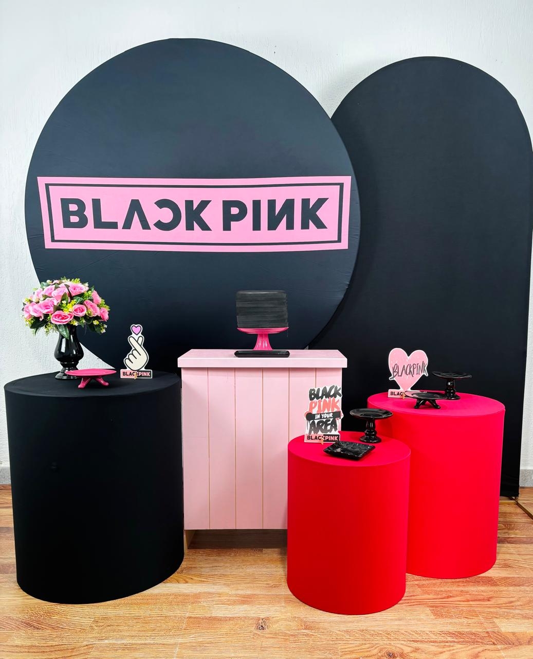 Kit Pegue E Monte Black Pink 1 - Diamante - maya.locacoes
