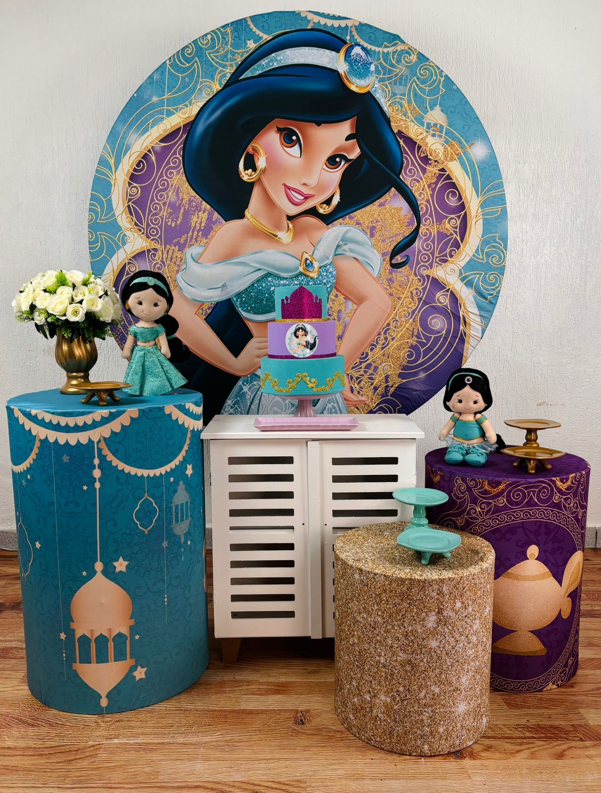 Kit Pegue E Monte Jasmine (Ouro) - maya.locacoes