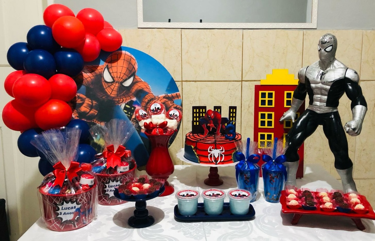 Kit Festa Na Mesa Homem-Aranha - maya.locacoes