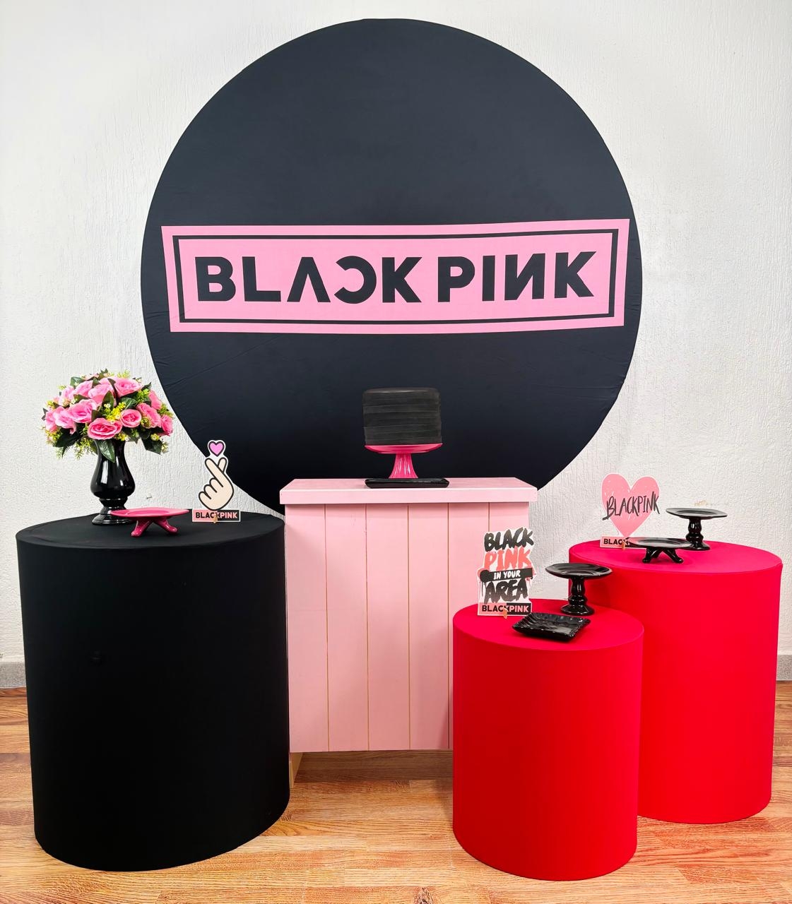 Kit Pegue E Monte Black Pink 1 - Ouro - maya.locacoes