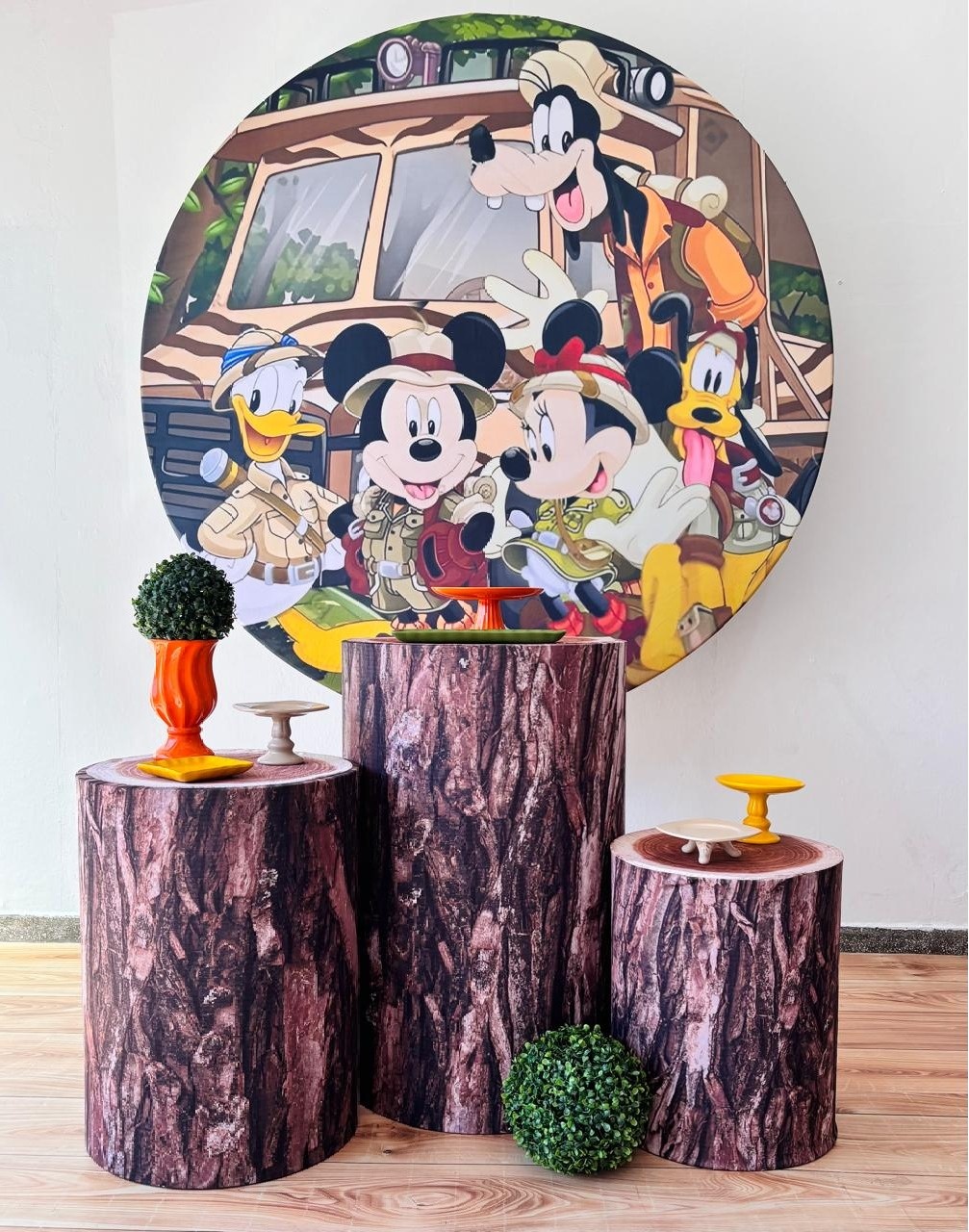 Kit Pegue E Monte Mickey Safari - Bronze - maya.locacoes