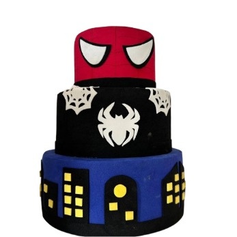 Bolo Fake Homem-Aranha (Spider Man) - Bolo Fake - maya.locacoes