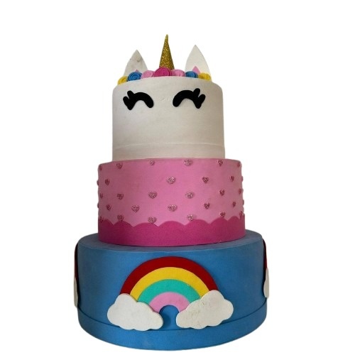 Bolo Fake Unicornio - Bolo Fake - maya.locacoes