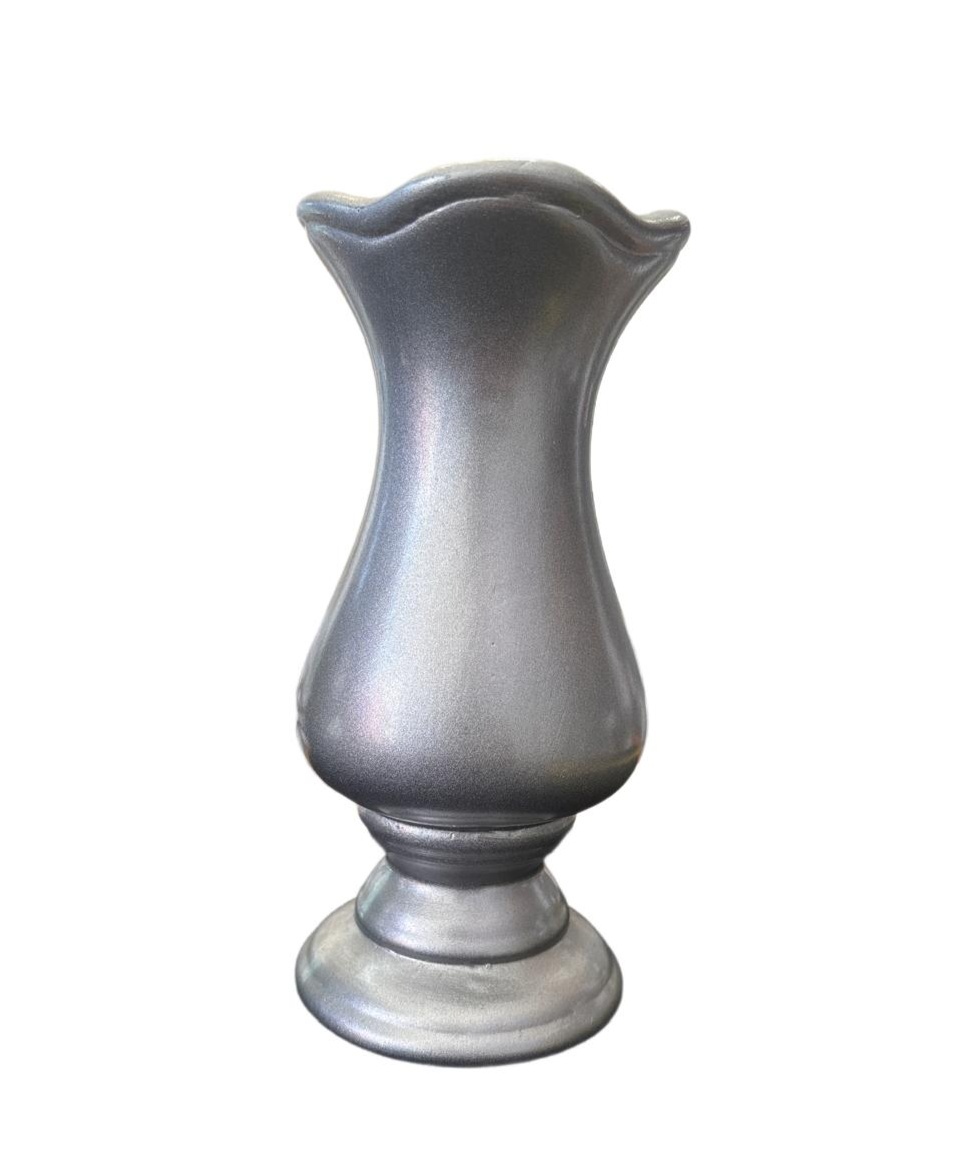 Vaso Tulipa Prata  - maya.locacoes