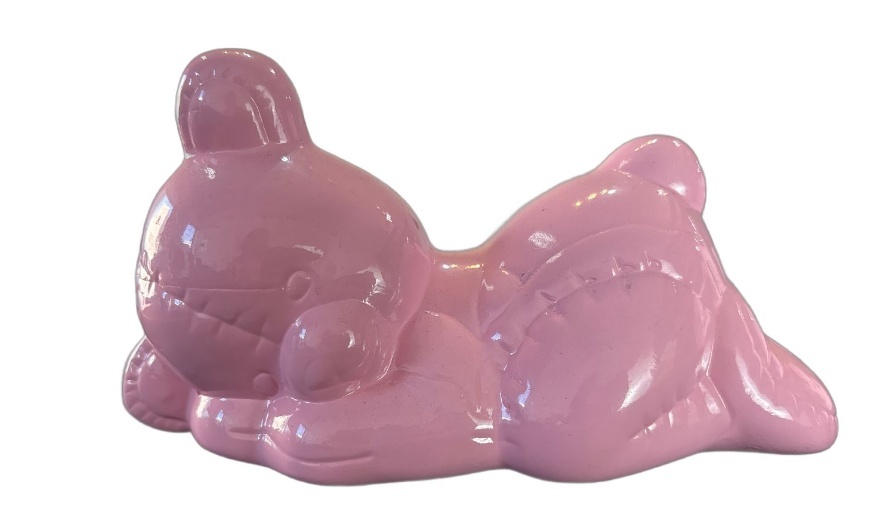 Urso Rosa Deitado - maya.locacoes
