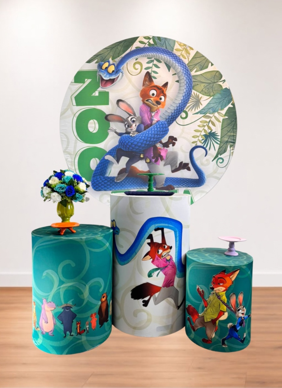 Kit Pegue E Monte Zootopia - Bronze - maya.locacoes