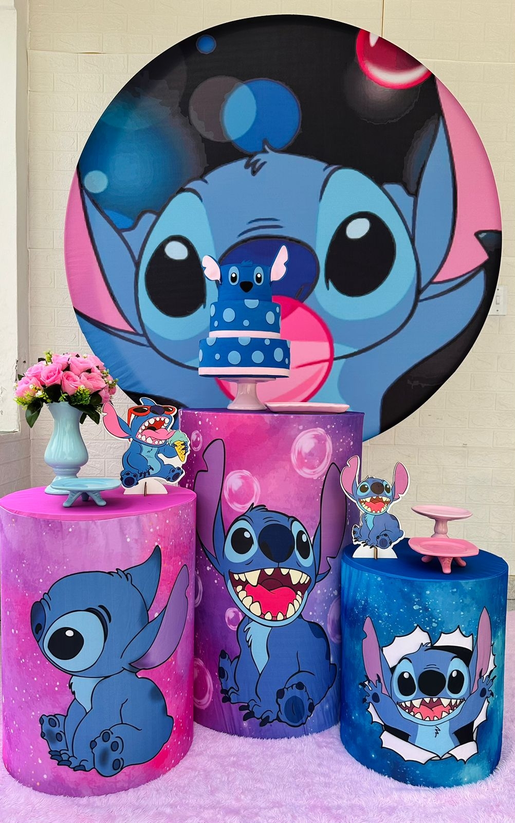 Kit Pegue E Monte Stitch (Prata) - maya.locacoes