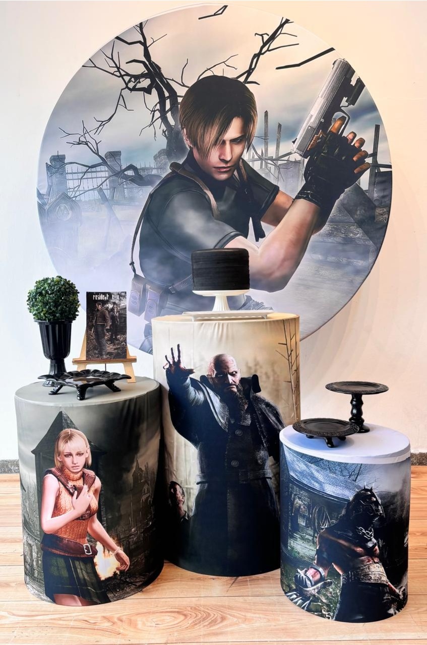 Kit Pegue E Monte Resident Evil Prata - maya.locacoes