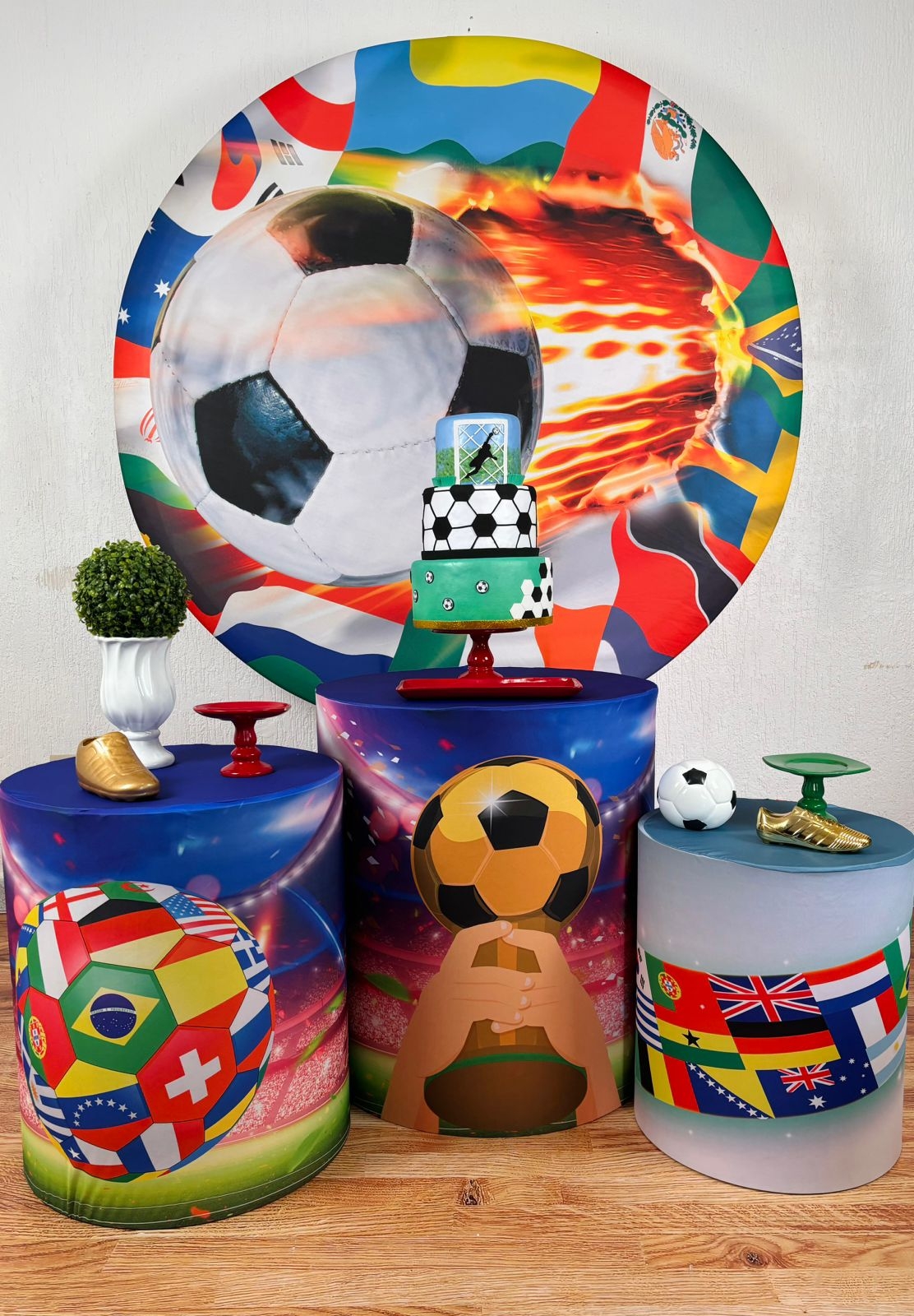 Kit Pegue E Monte Futebol - Países (Prata) - maya.locacoes
