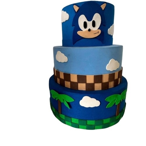 Bolo Fake Sonic - Bolo Fake - maya.locacoes