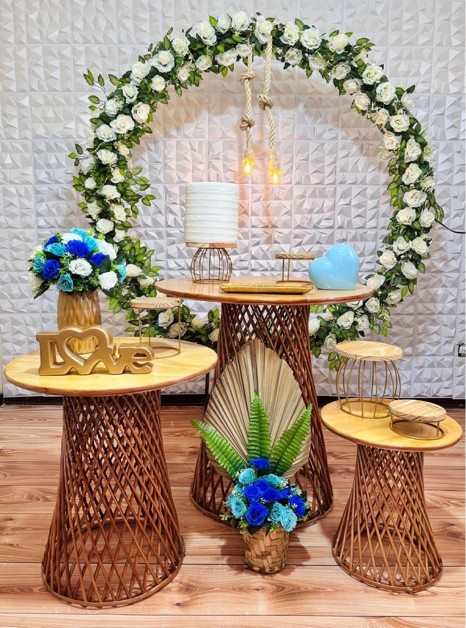 Kit Pegue E Monte Casamento Vime - maya.locacoes