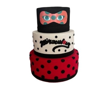 Bolo Fake Ladybug - Bolo Fake - maya.locacoes