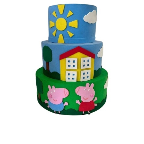Bolo Fake Peppa - Bolo Fake - maya.locacoes