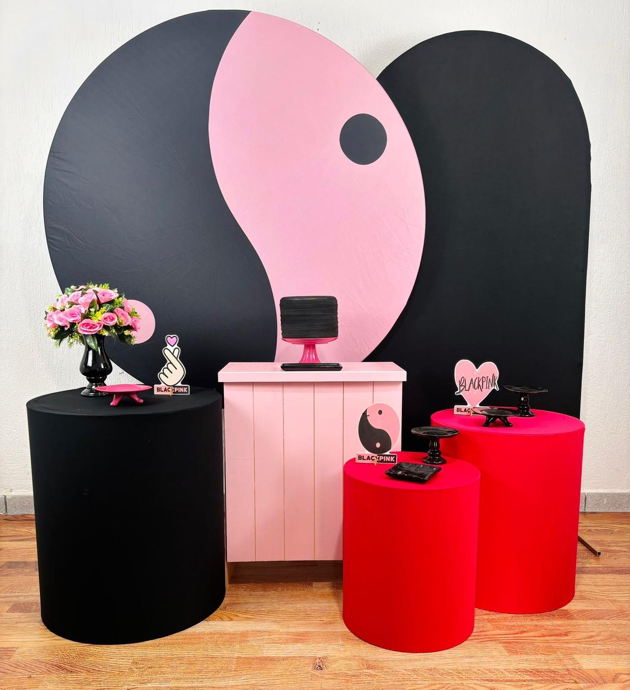 Kit Pegue E Monte Black Pink 2 - Diamante - maya.locacoes