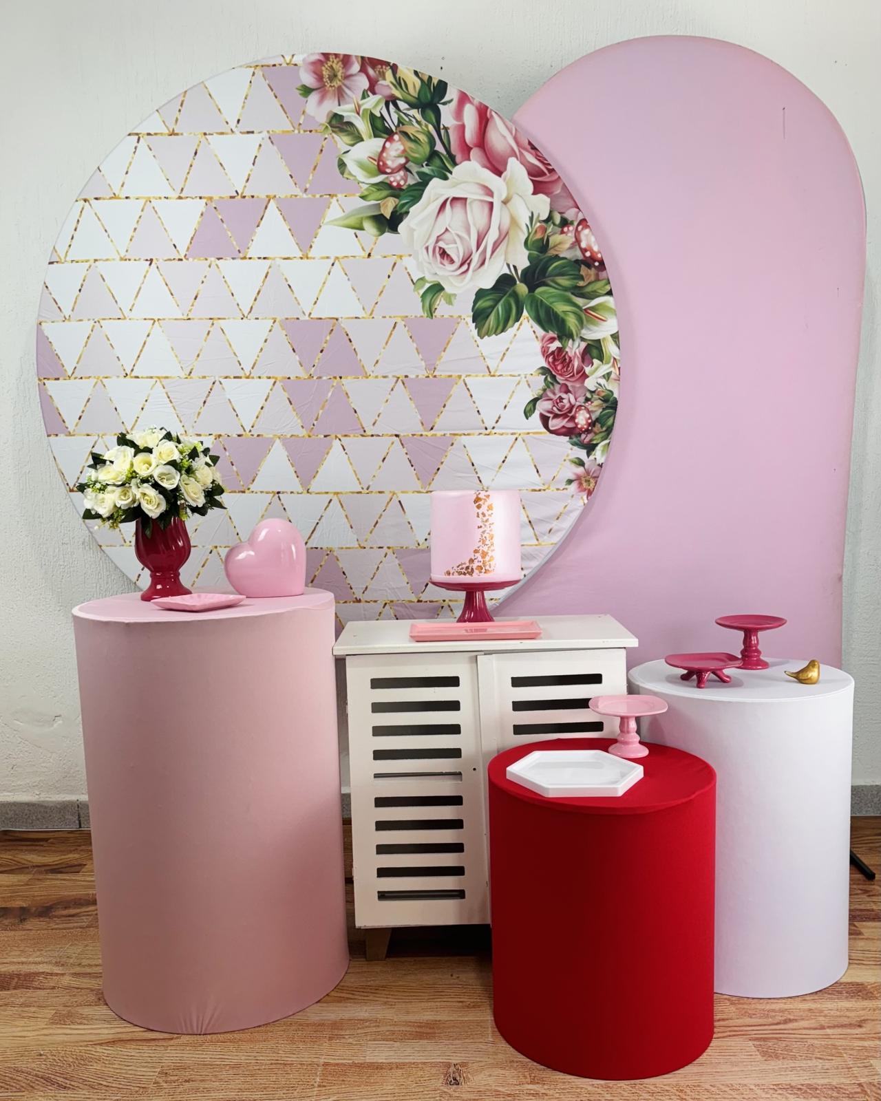 Kit Pegue E Monte Floral Rosa - Diamante - maya.locacoes