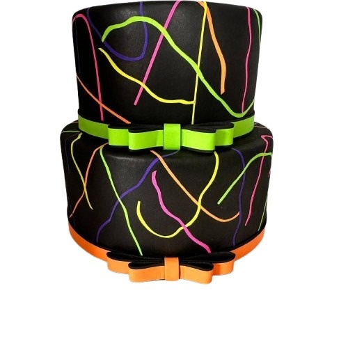 Bolo Fake Neon - Bolo Fake - maya.locacoes