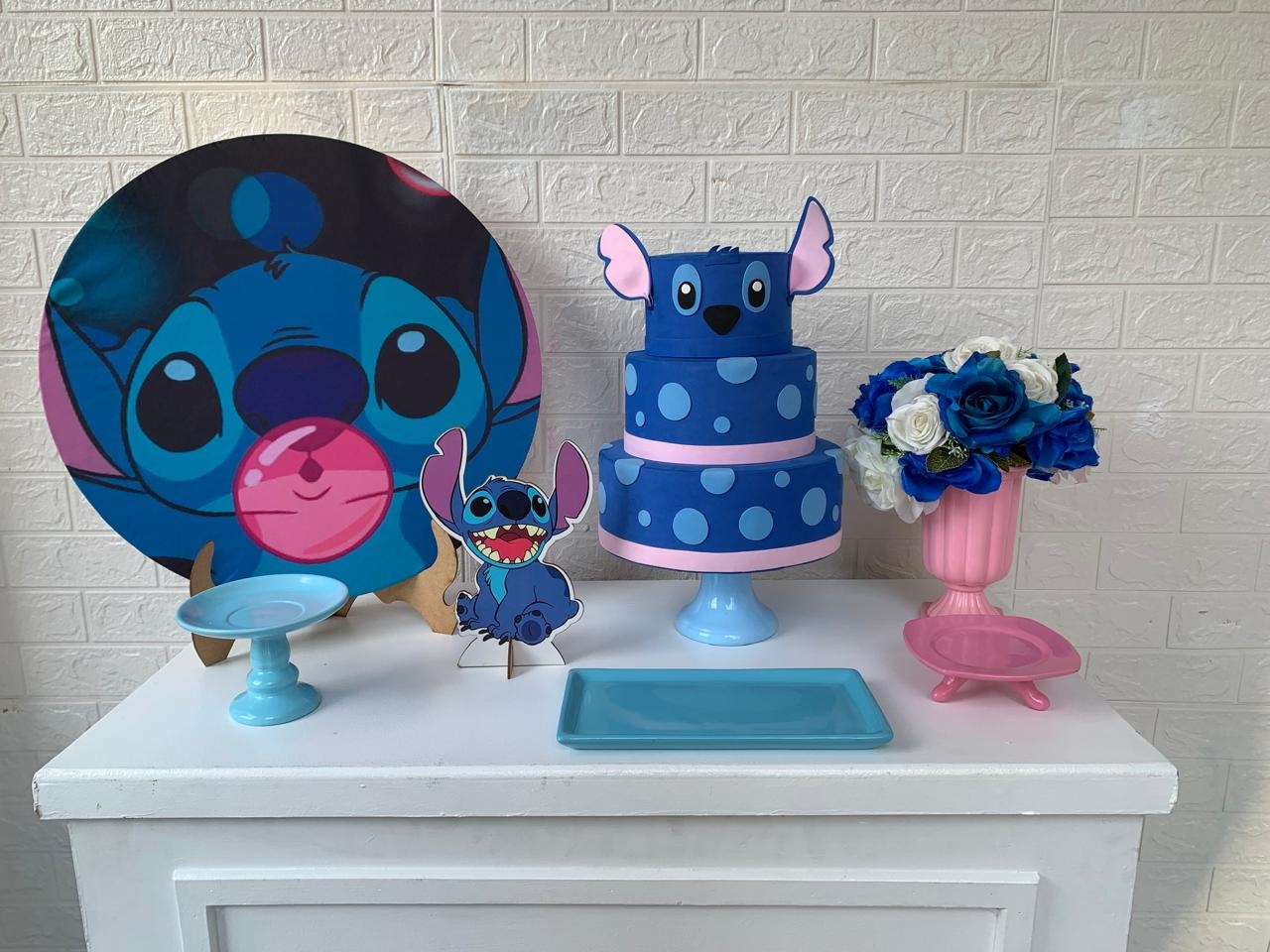 Kit Festa Na Mesa - Stitch - maya.locacoes
