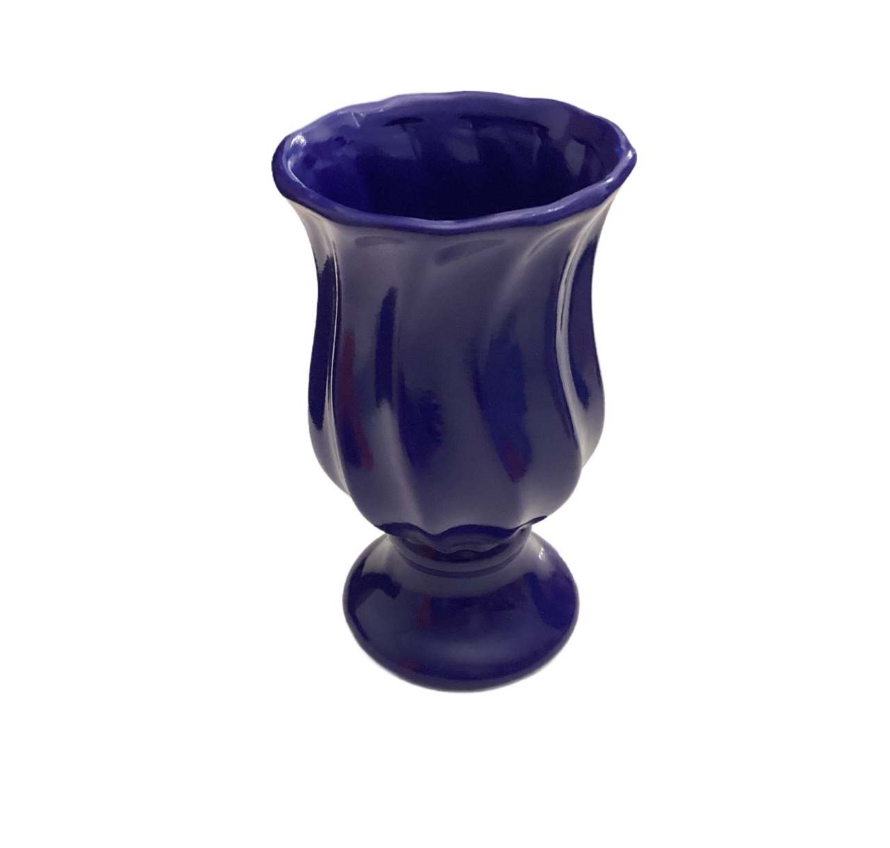 Vaso Azul Torcido - maya.locacoes