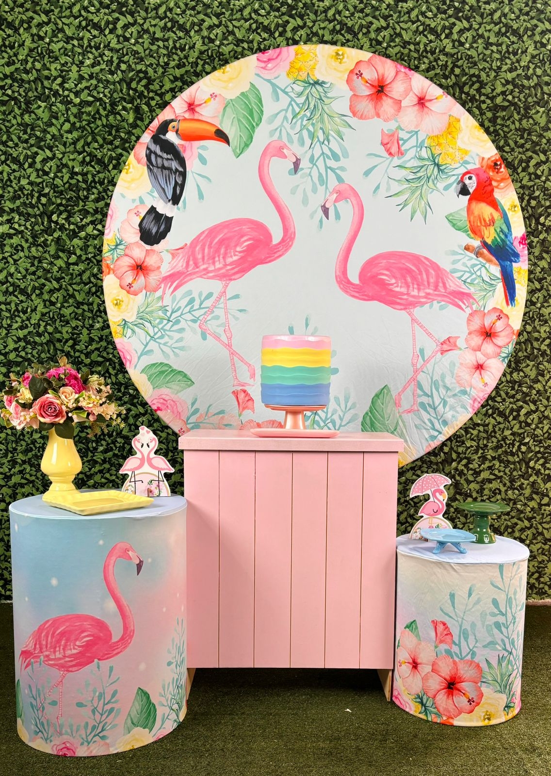 Kit Pegue E Monte Flamingo - Ouro - maya.locacoes