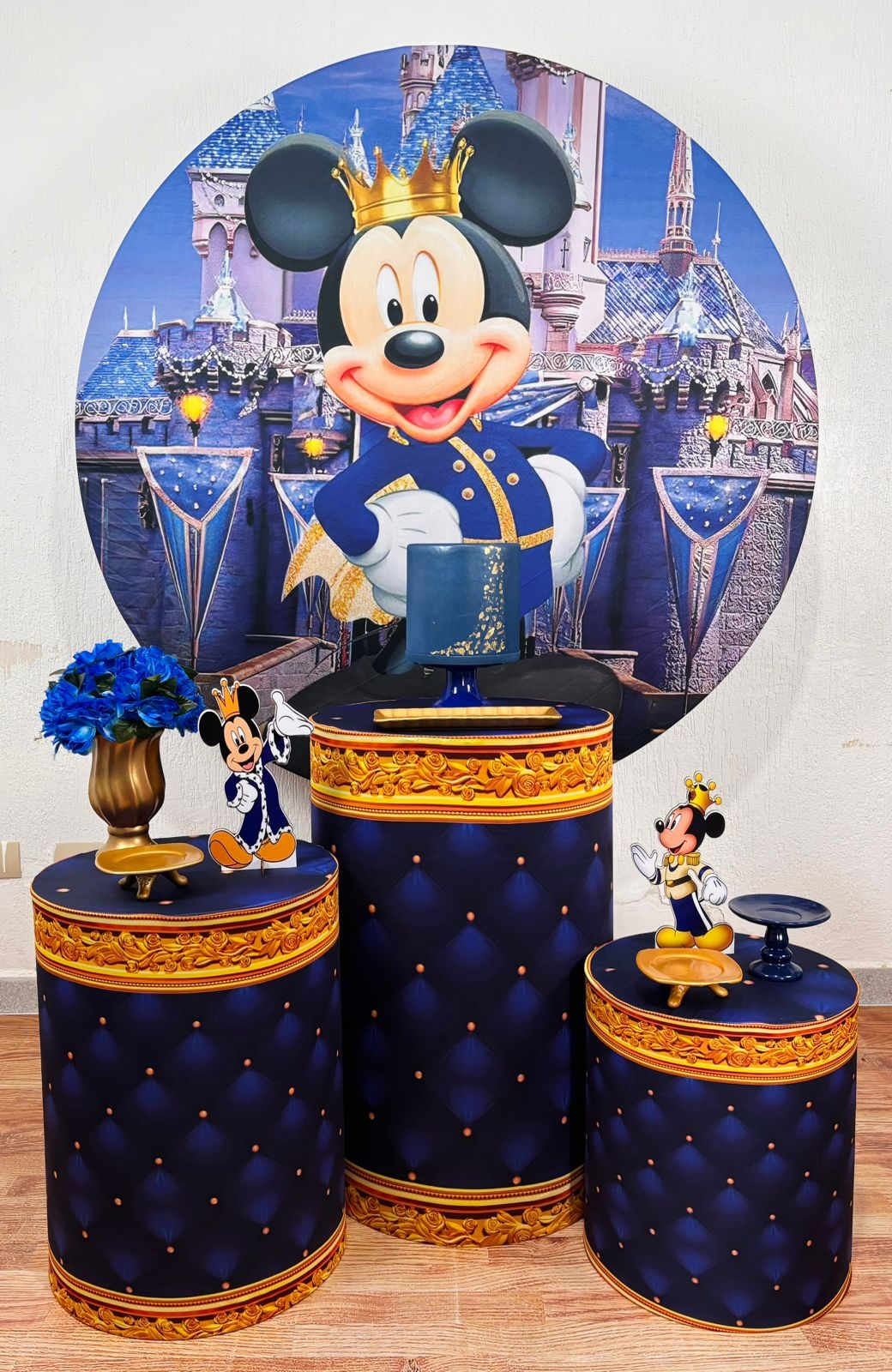 Kit Pegue E Monte Mickey Realeza (Prata) - maya.locacoes
