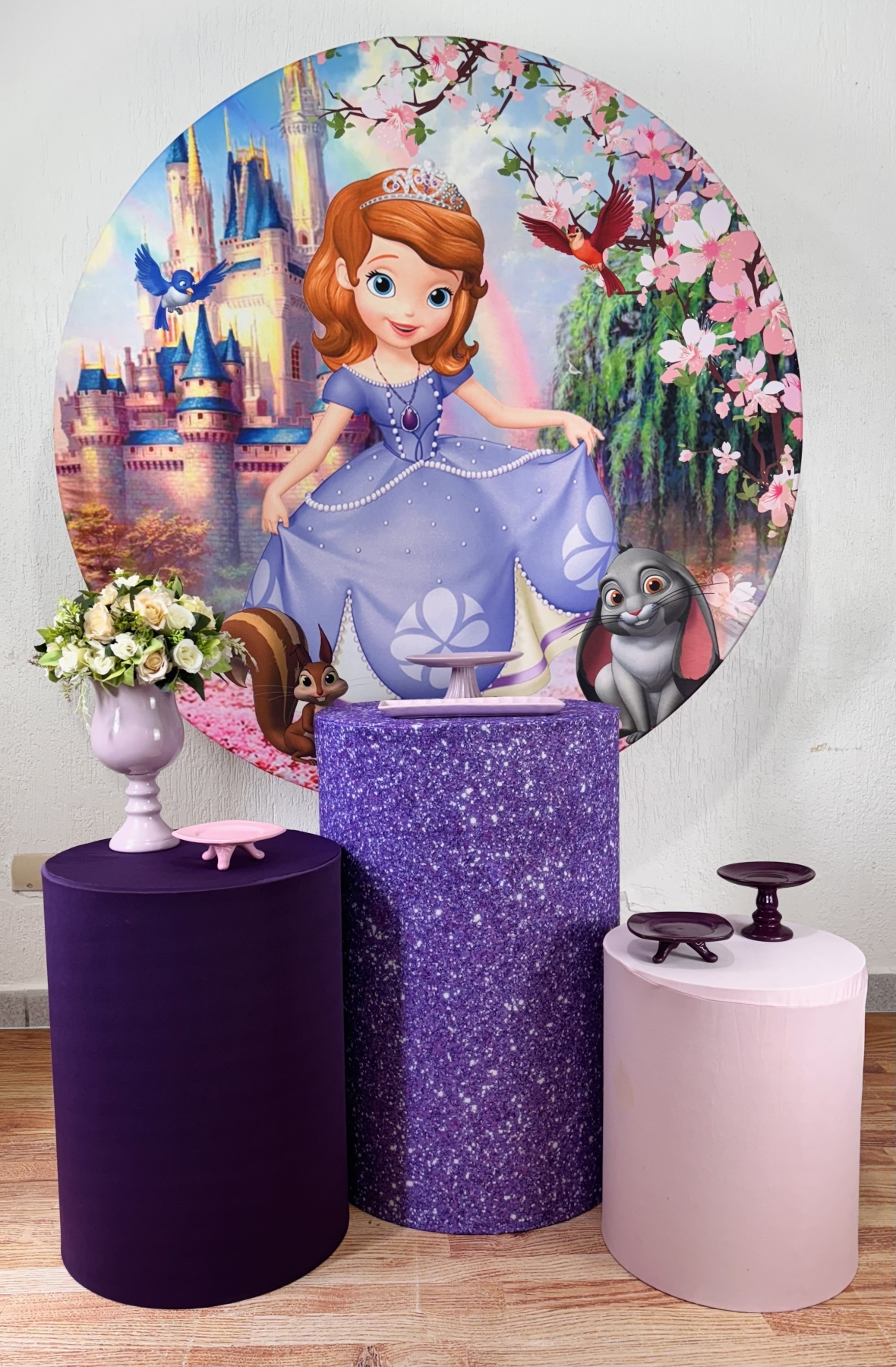 Kit Pegue E Monte Princesa Sofia - Bronze - maya.locacoes