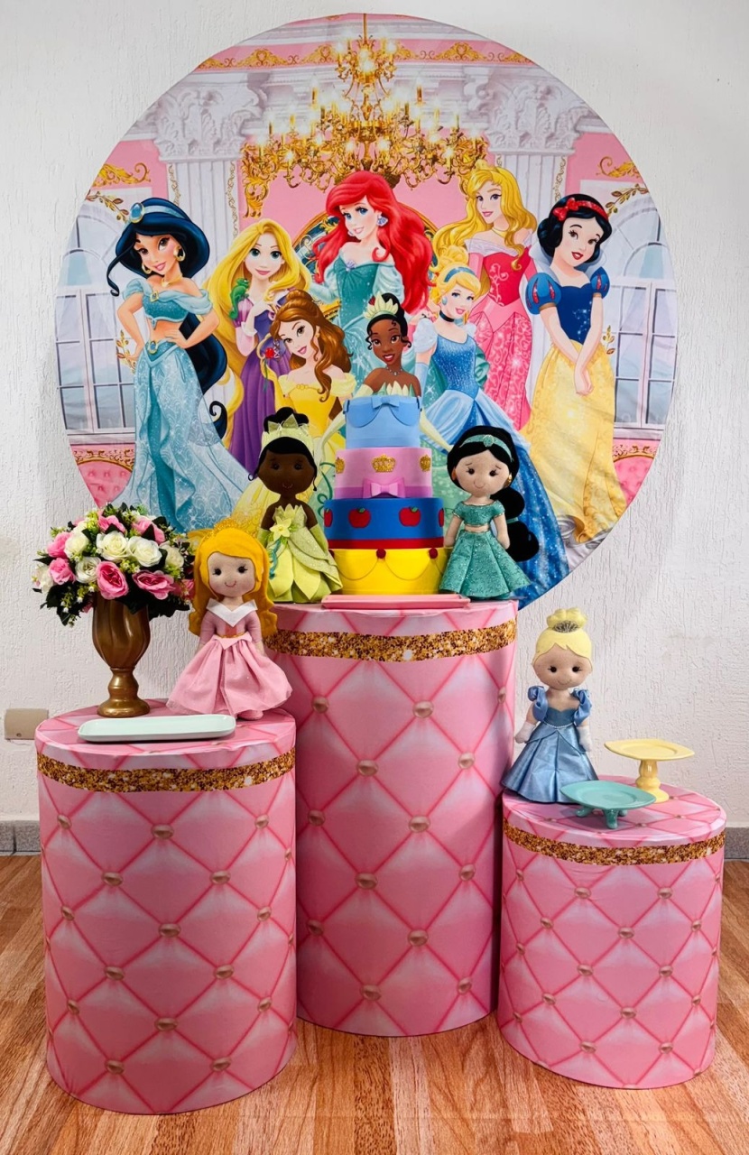 Kit Pegue E Monte Princesas - Prata - maya.locacoes