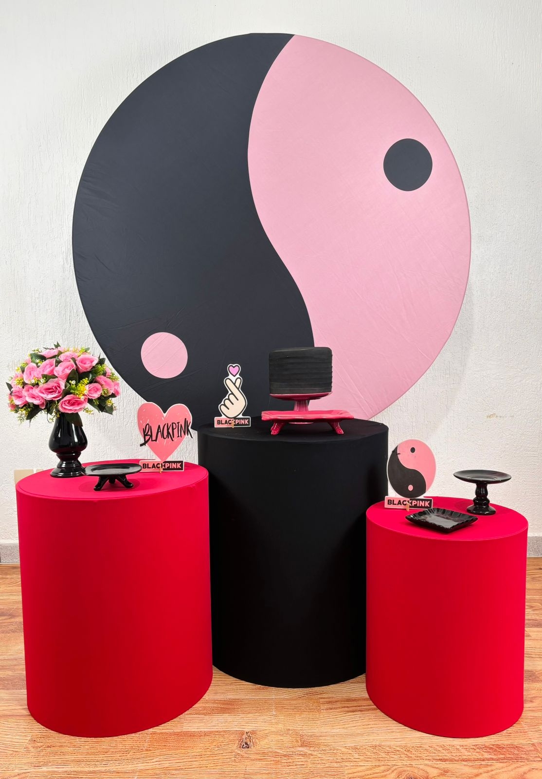 Kit Pegue E Monte Black Pink - Prata - maya.locacoes