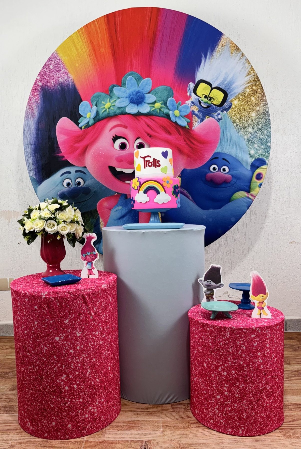 Kit Pegue E Monte Trolls - Prata - maya.locacoes