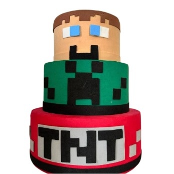 Bolo Fake Minecraft - Bolo Fake - maya.locacoes