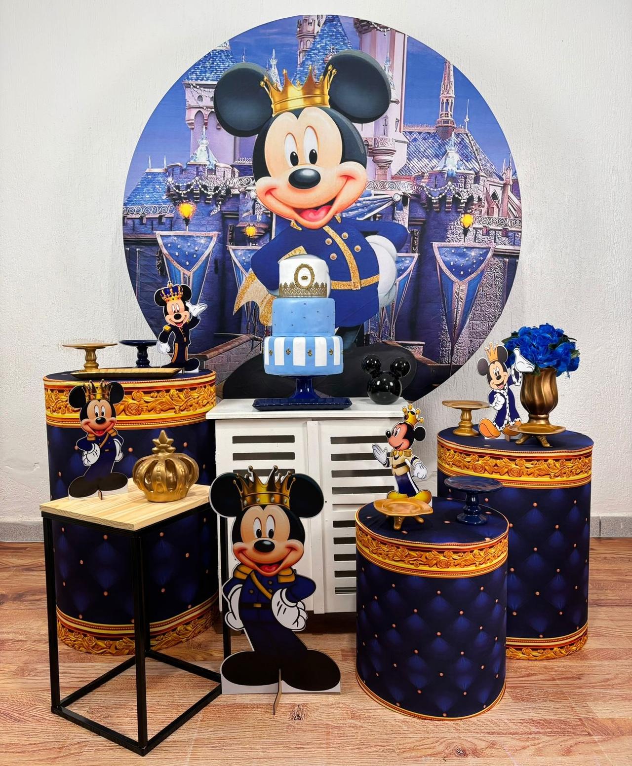Kit Pegue E Monte Mickey Realeza (Ouro) - maya.locacoes