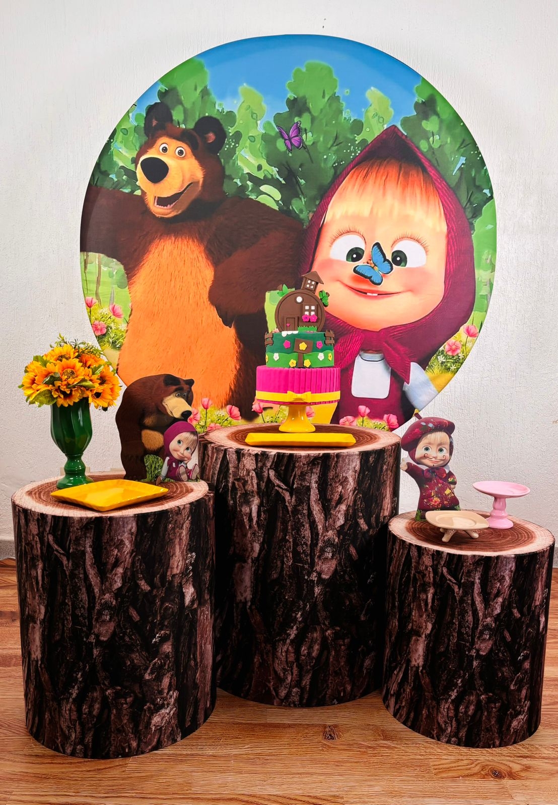 Kit Pegue E Monte Masha E Urso - Prata - maya.locacoes
